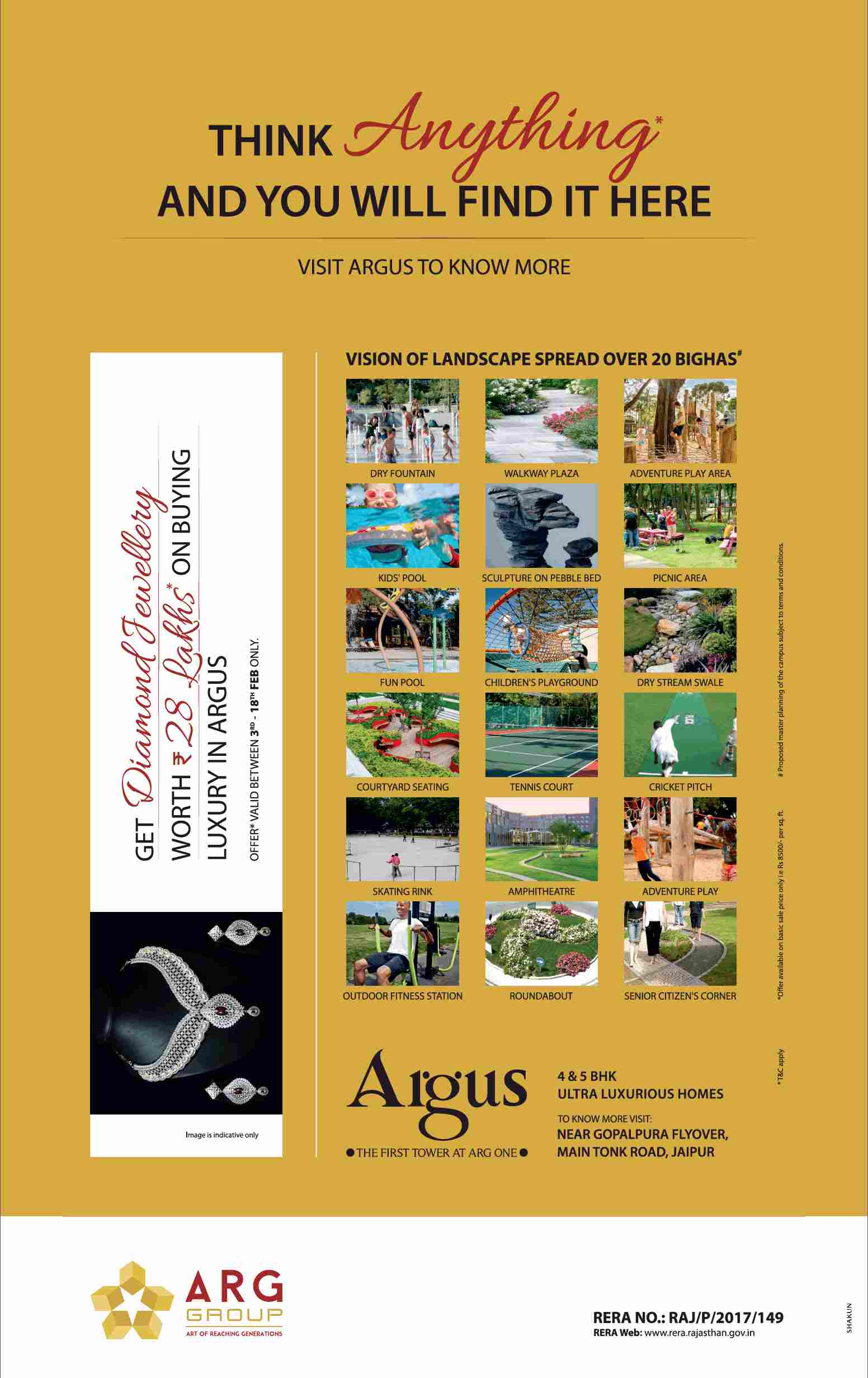 Think anything and you will find it at ARG Argus in Jaipur Update